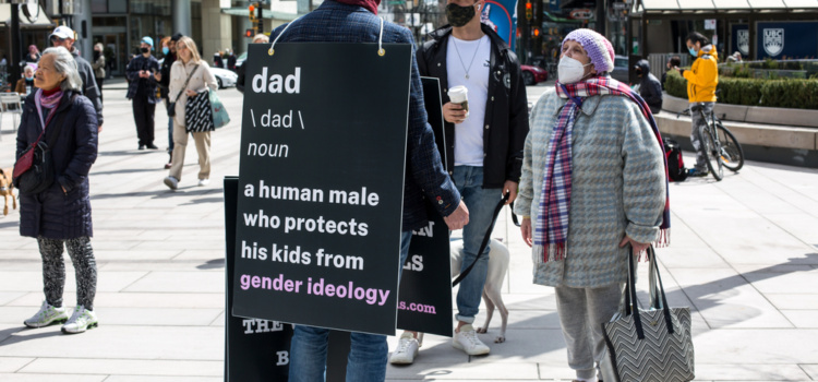 A dad defends his kids from transgender ideology.