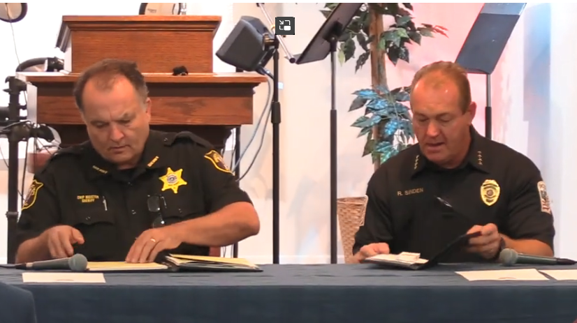 We the People- Sauk County hosted the Sheriff and Baraboo Police Chief for a question and answer session.