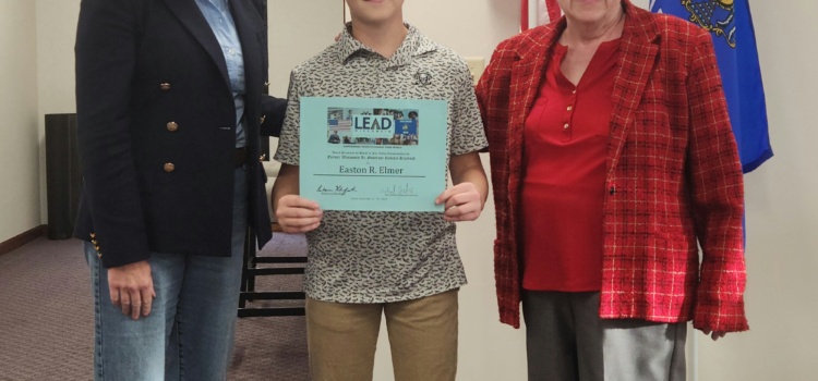 Easton Elmer, shown here with former Lt. Governor Rebecca Kleefisch and Fox Valley Initiative member Ruth Elmer, was awarded a scholarship to attend the LEAD WI summer camp hosted by Wisconsin Family Council.