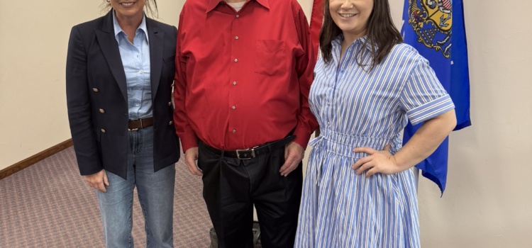 Rebecca Kleefisch and Morgan Bonwell were the featured speakers, shown here with Fox Valley Initiative chairman Mike Janke, reviewed the April 7, 2026 spring election results and discussed pathways to improved conservative outcomes in future contests.