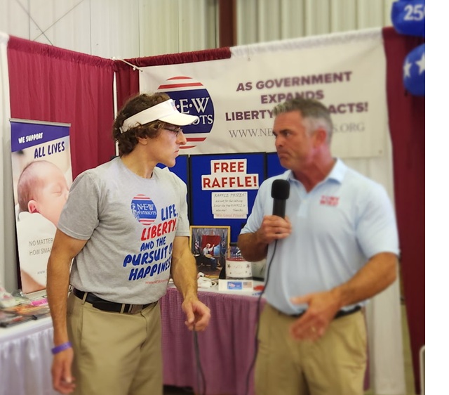 NEW Patriots videographer Peter interviews Congressman Tony Wied.
