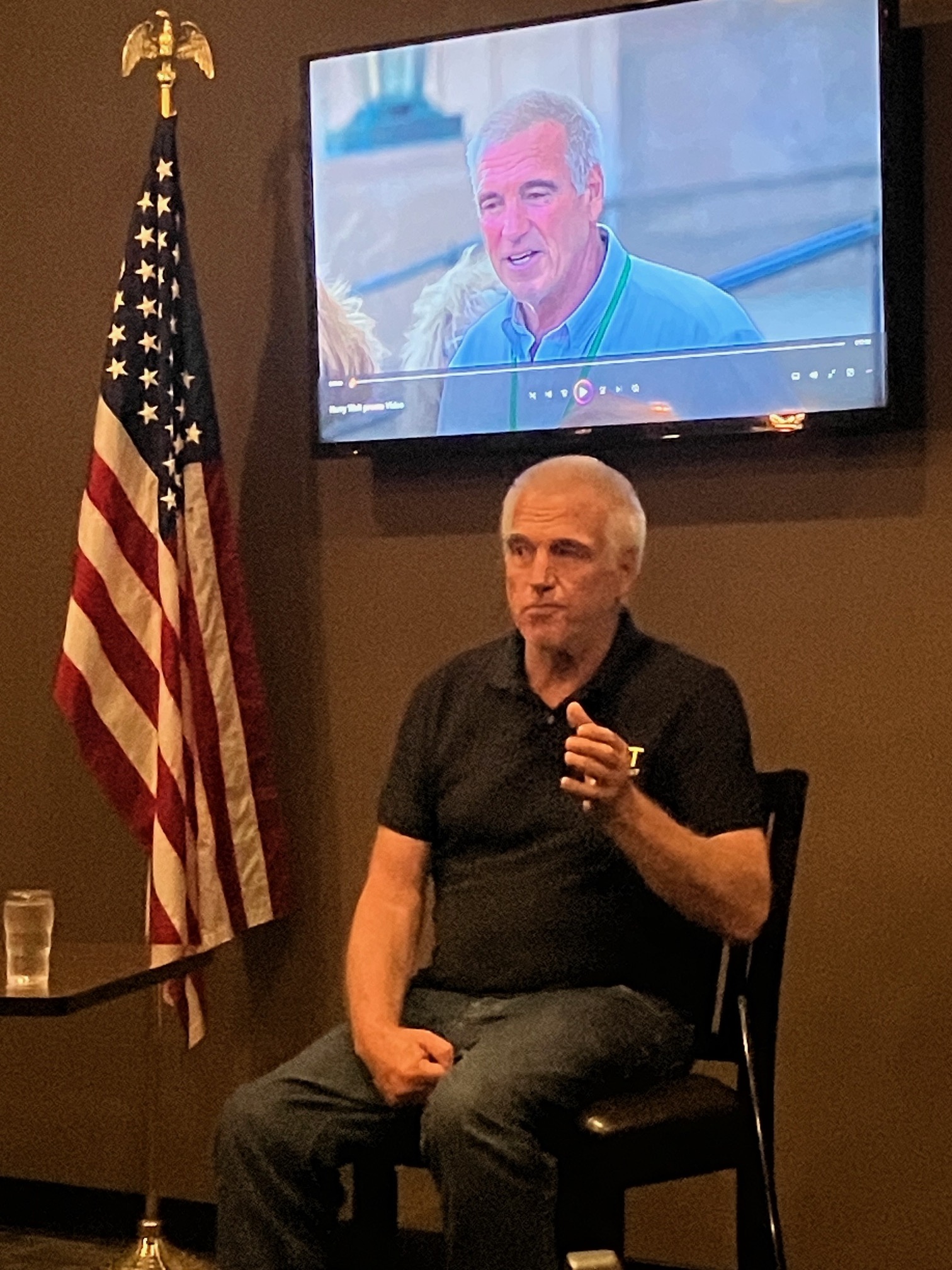 Harry Wait spoke at the September 17, 2026 meeting of Northeast Wisconsin Patriots.